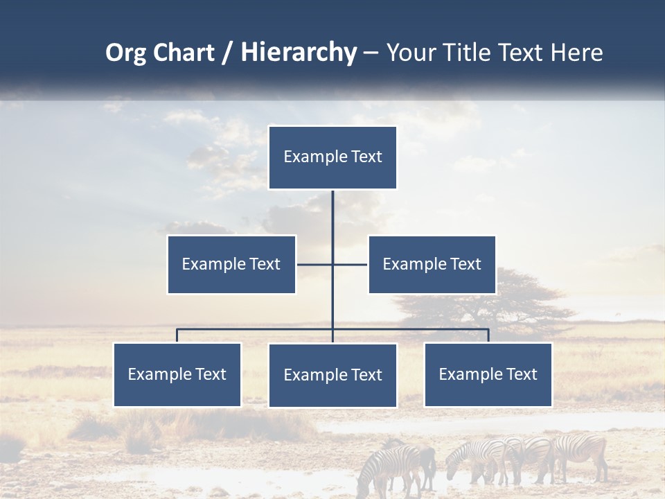 A Group Of Elephants In A Field With A Tree In The Background PowerPoint Template