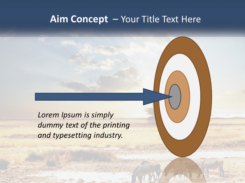 A Group Of Elephants In A Field With A Tree In The Background PowerPoint Template