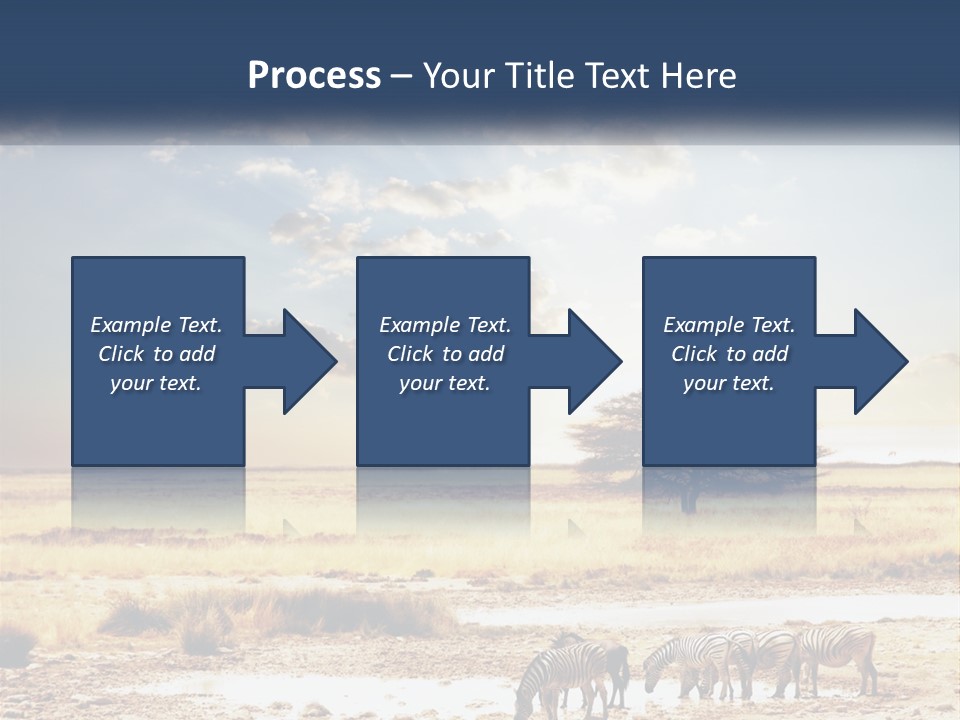A Group Of Elephants In A Field With A Tree In The Background PowerPoint Template