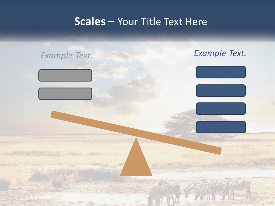 A Group Of Elephants In A Field With A Tree In The Background PowerPoint Template