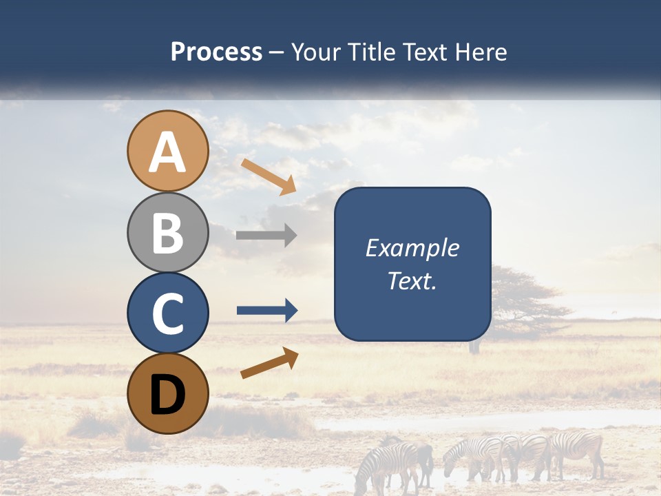 A Group Of Elephants In A Field With A Tree In The Background PowerPoint Template