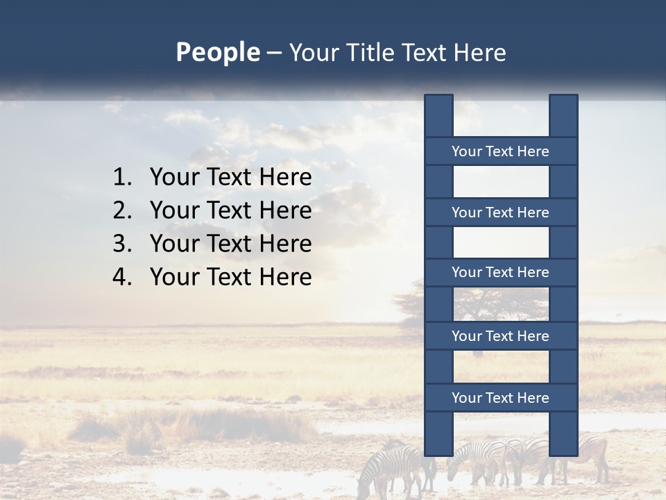 A Group Of Elephants In A Field With A Tree In The Background PowerPoint Template