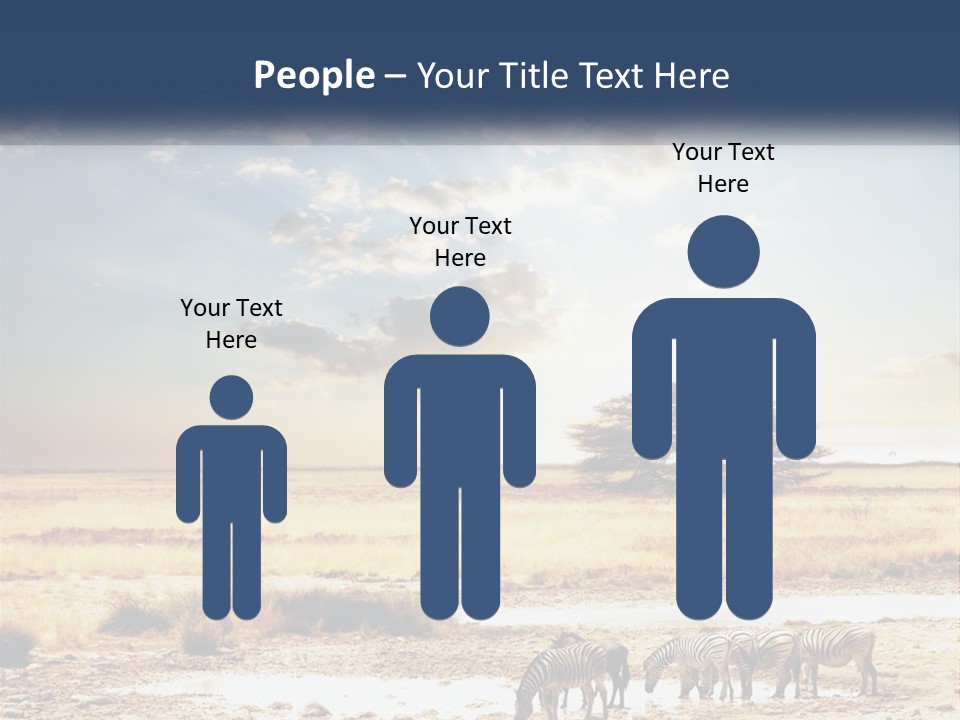 A Group Of Elephants In A Field With A Tree In The Background PowerPoint Template