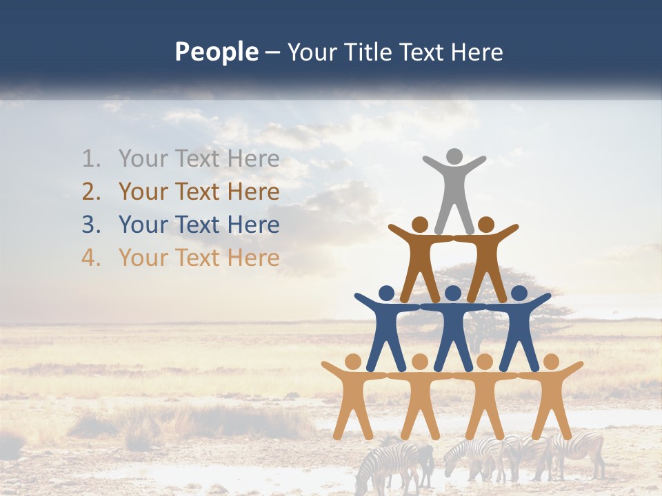 A Group Of Elephants In A Field With A Tree In The Background PowerPoint Template