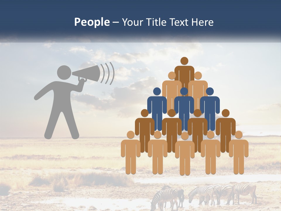 A Group Of Elephants In A Field With A Tree In The Background PowerPoint Template