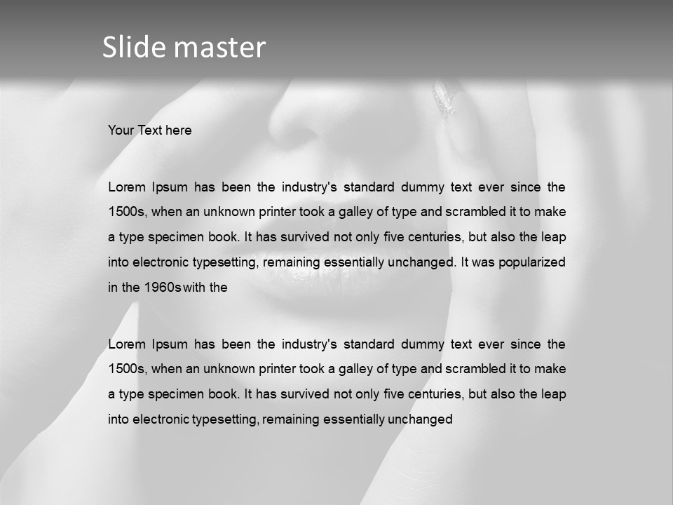 A Woman Covering Her Eyes With Her Hands PowerPoint Template