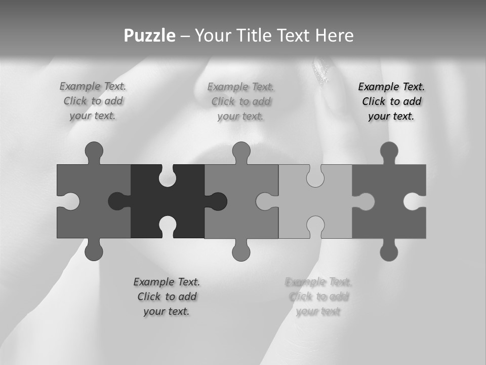 A Woman Covering Her Eyes With Her Hands PowerPoint Template