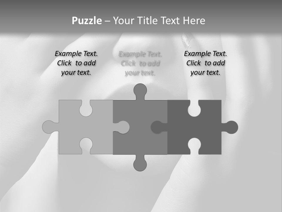 A Woman Covering Her Eyes With Her Hands PowerPoint Template