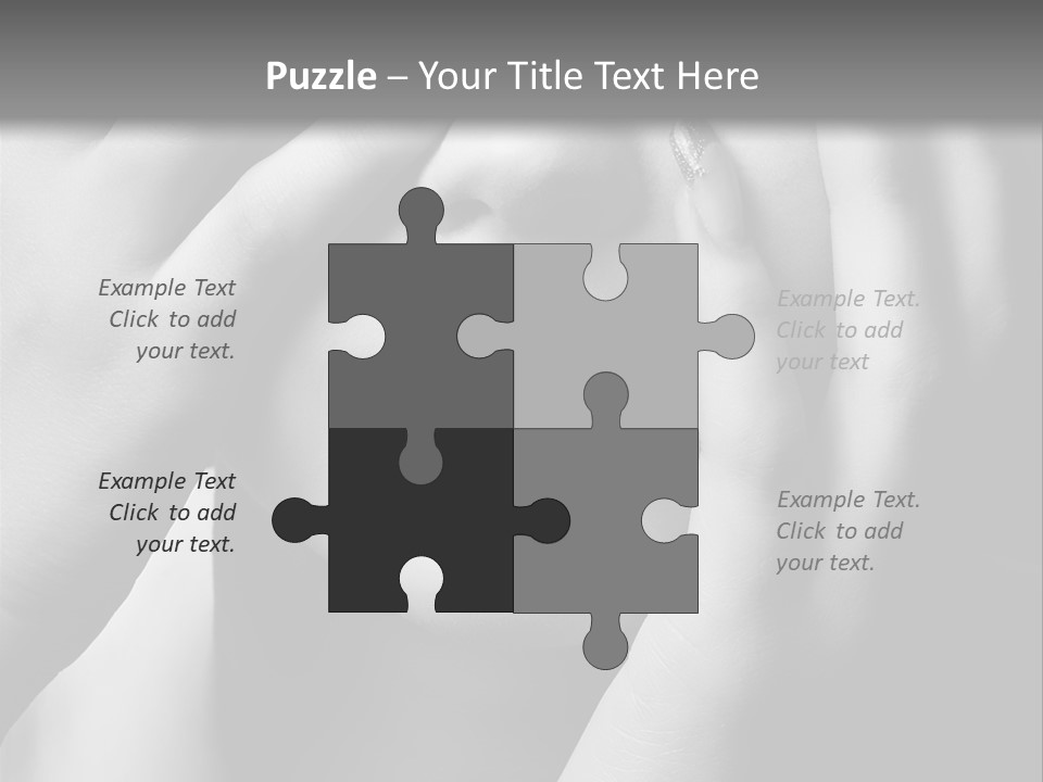 A Woman Covering Her Eyes With Her Hands PowerPoint Template