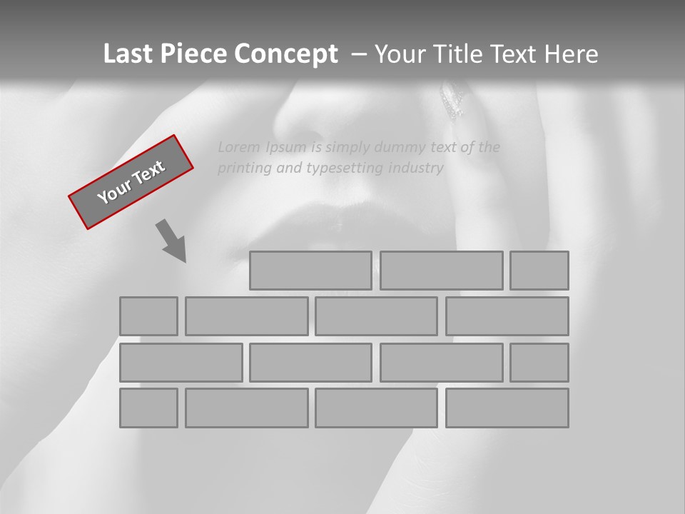 A Woman Covering Her Eyes With Her Hands PowerPoint Template