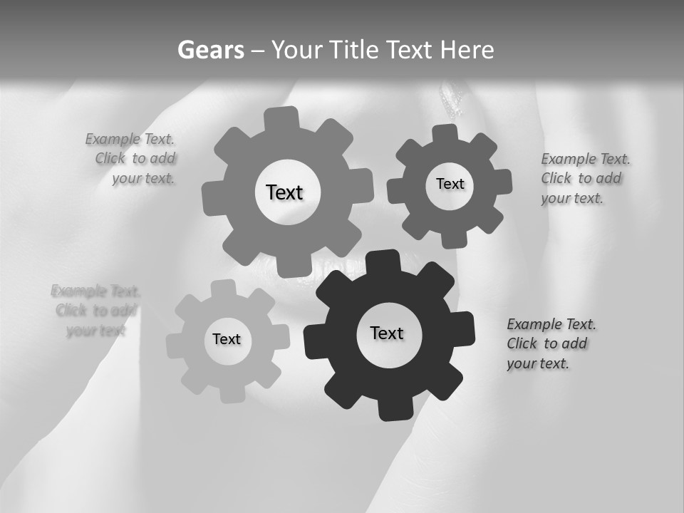 A Woman Covering Her Eyes With Her Hands PowerPoint Template