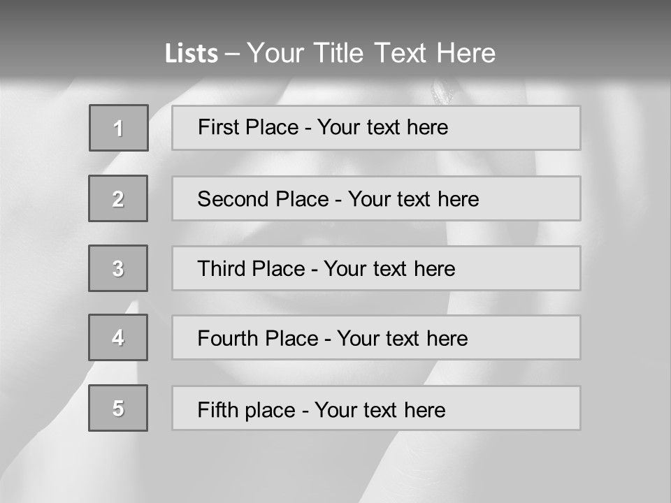 A Woman Covering Her Eyes With Her Hands PowerPoint Template