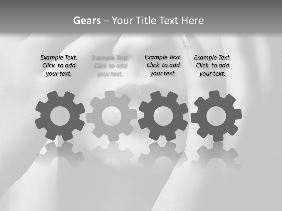 A Woman Covering Her Eyes With Her Hands PowerPoint Template