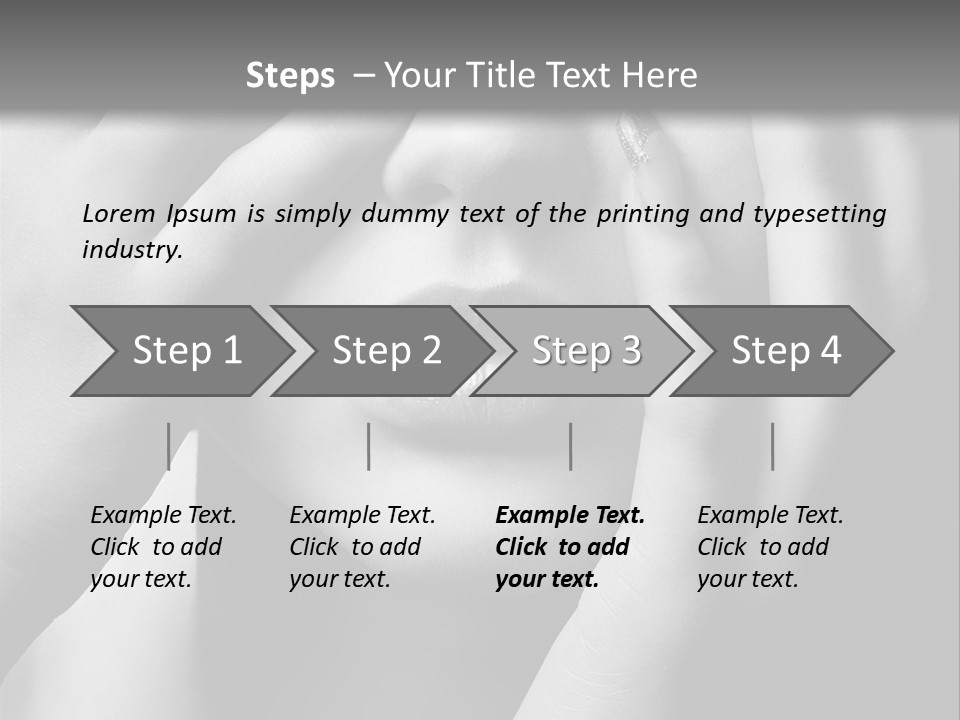 A Woman Covering Her Eyes With Her Hands PowerPoint Template