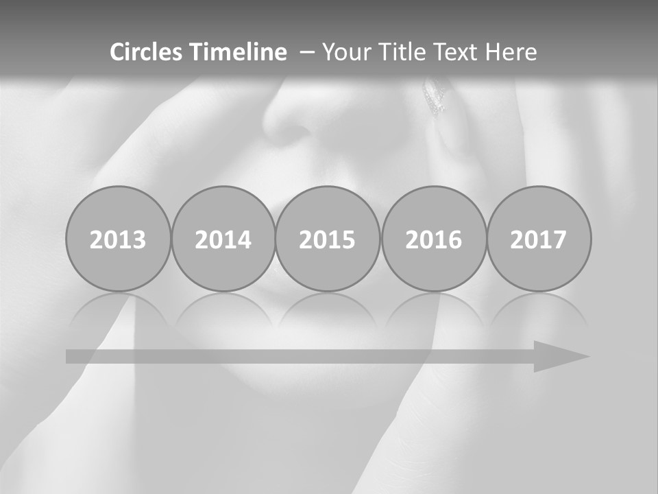 A Woman Covering Her Eyes With Her Hands PowerPoint Template