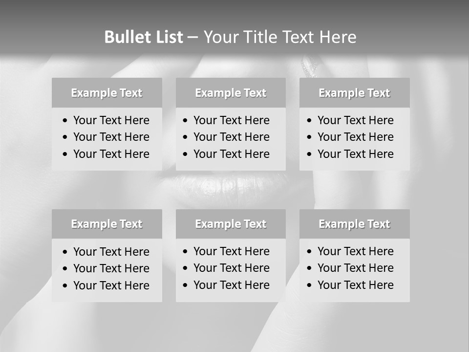 A Woman Covering Her Eyes With Her Hands PowerPoint Template