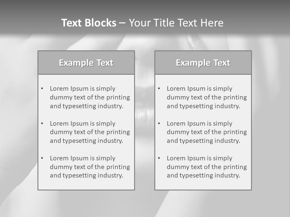A Woman Covering Her Eyes With Her Hands PowerPoint Template