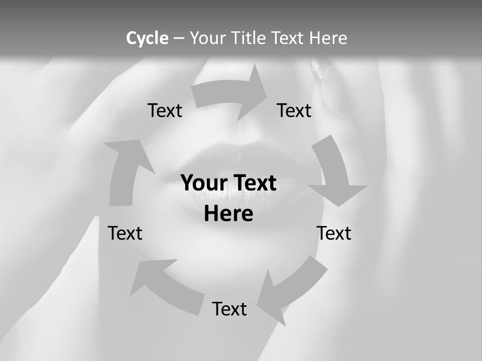 A Woman Covering Her Eyes With Her Hands PowerPoint Template