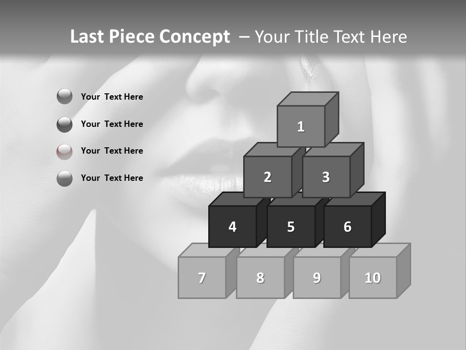 A Woman Covering Her Eyes With Her Hands PowerPoint Template