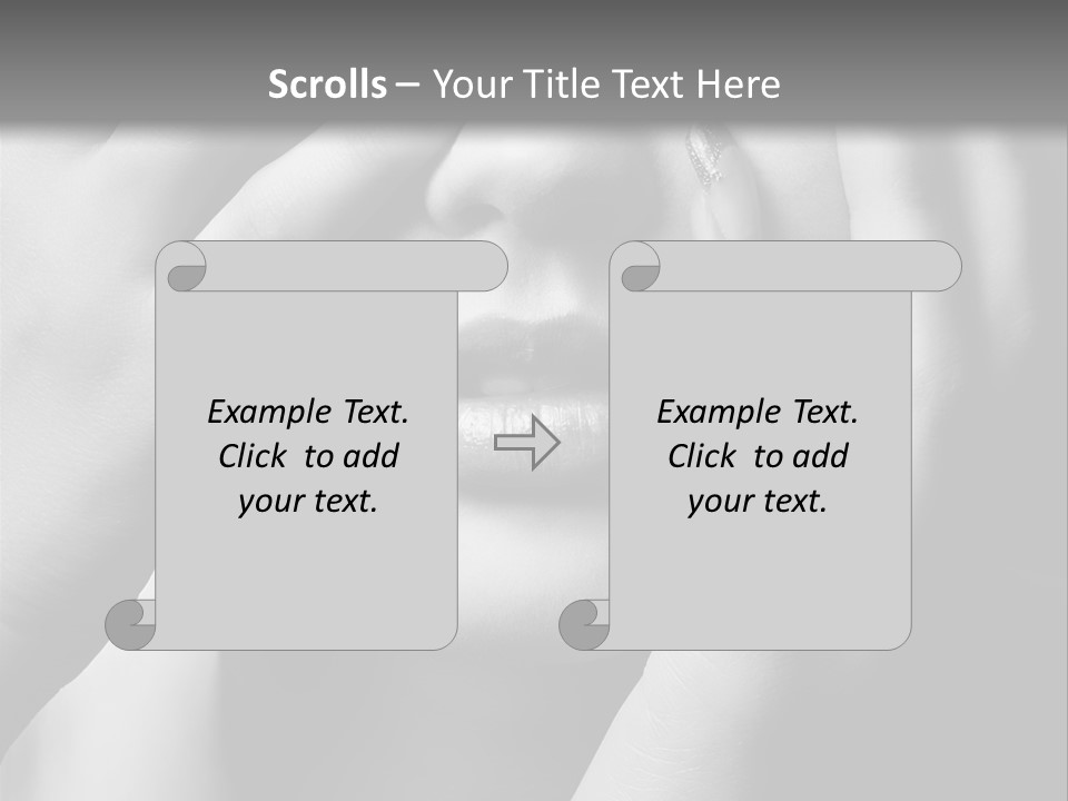 A Woman Covering Her Eyes With Her Hands PowerPoint Template