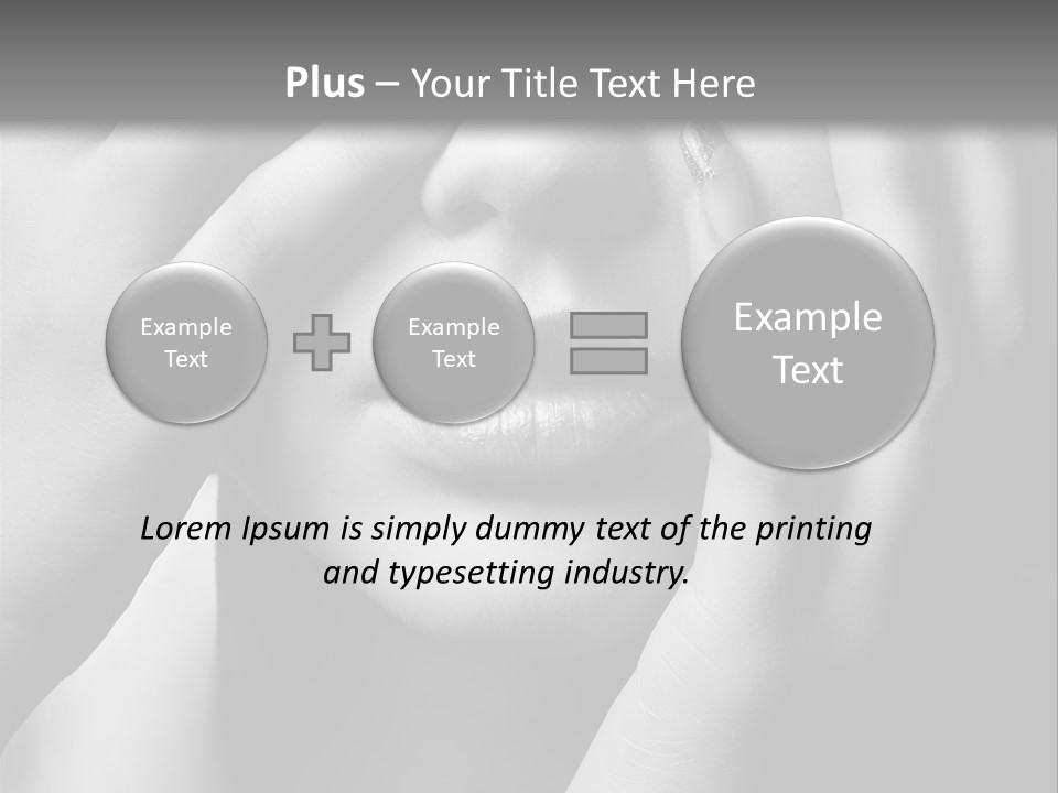 A Woman Covering Her Eyes With Her Hands PowerPoint Template
