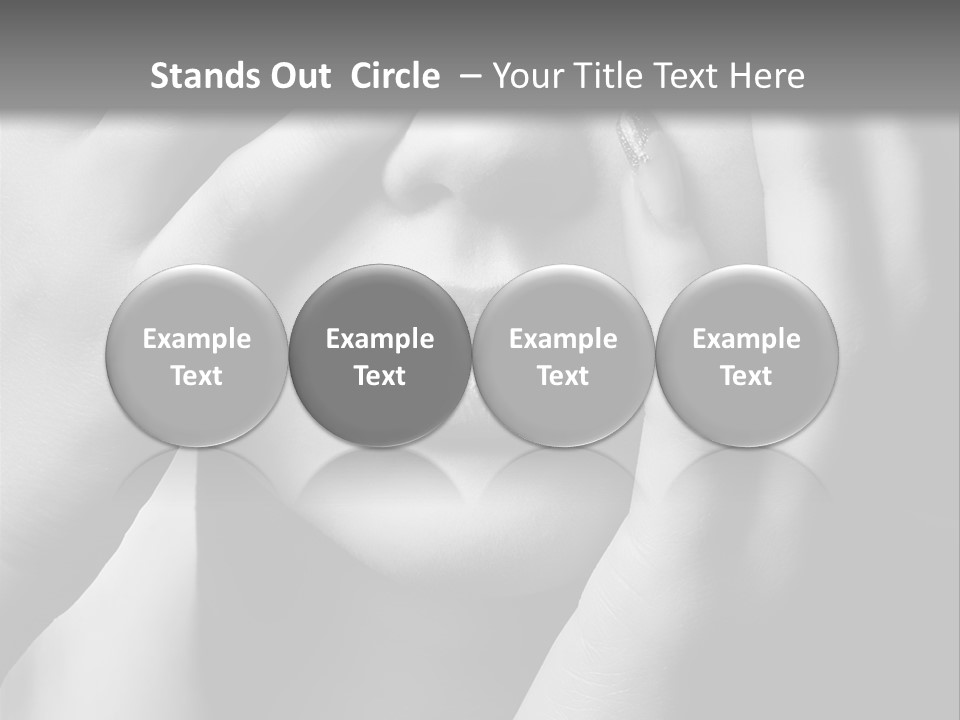 A Woman Covering Her Eyes With Her Hands PowerPoint Template