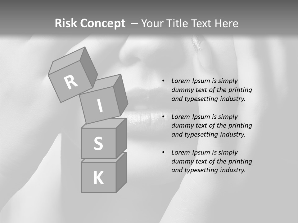 A Woman Covering Her Eyes With Her Hands PowerPoint Template