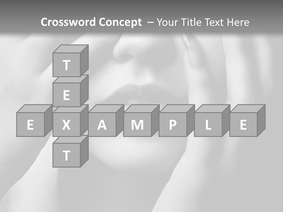 A Woman Covering Her Eyes With Her Hands PowerPoint Template