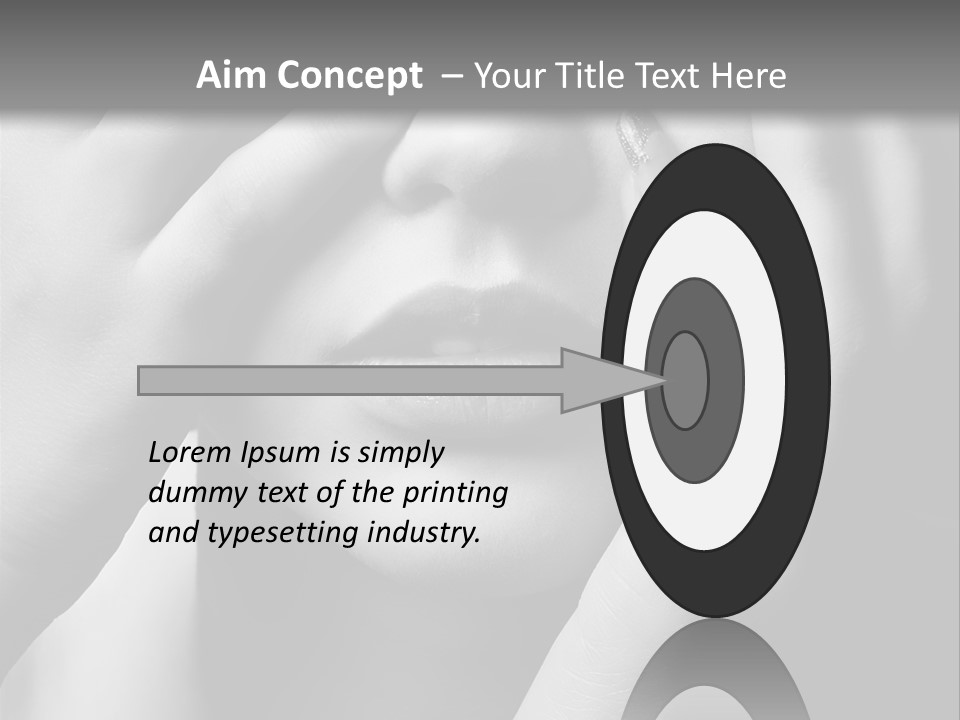 A Woman Covering Her Eyes With Her Hands PowerPoint Template