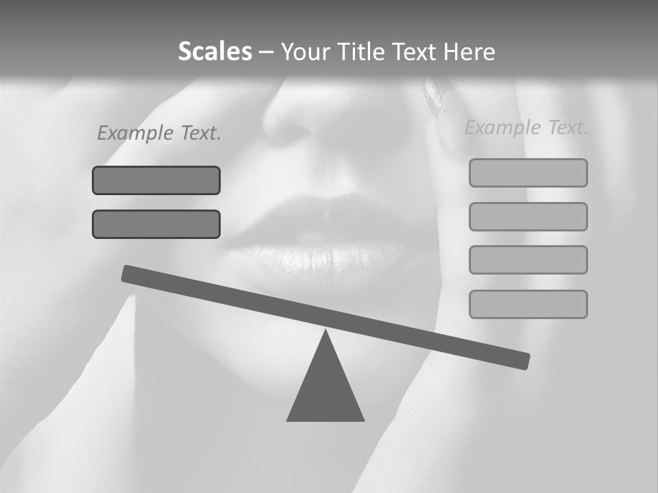 A Woman Covering Her Eyes With Her Hands PowerPoint Template