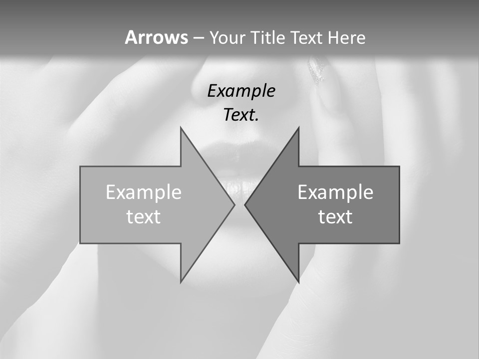 A Woman Covering Her Eyes With Her Hands PowerPoint Template