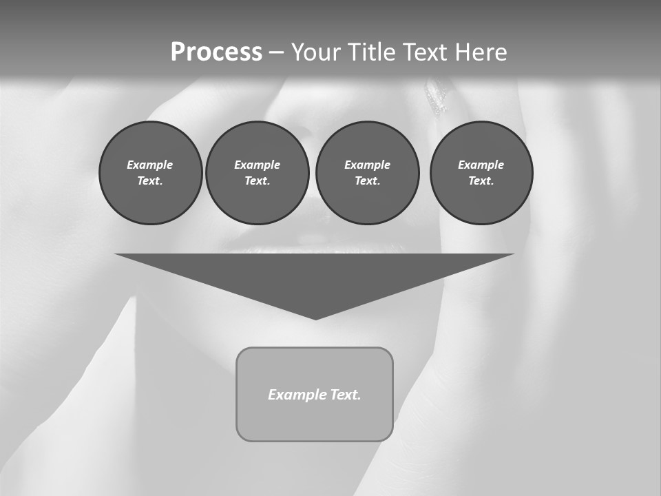 A Woman Covering Her Eyes With Her Hands PowerPoint Template