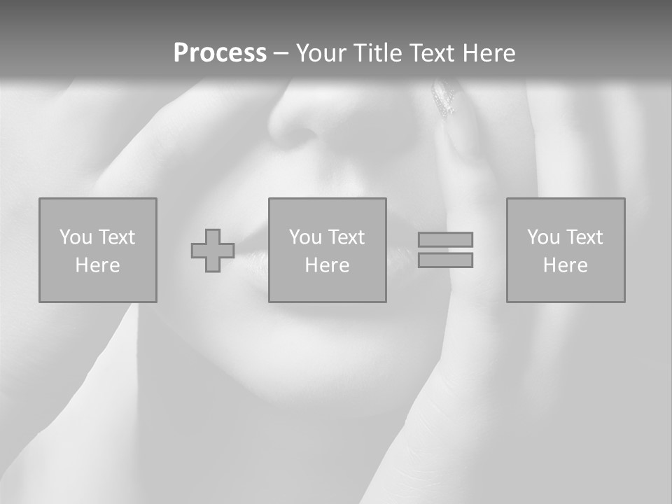 A Woman Covering Her Eyes With Her Hands PowerPoint Template