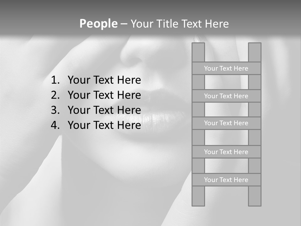 A Woman Covering Her Eyes With Her Hands PowerPoint Template