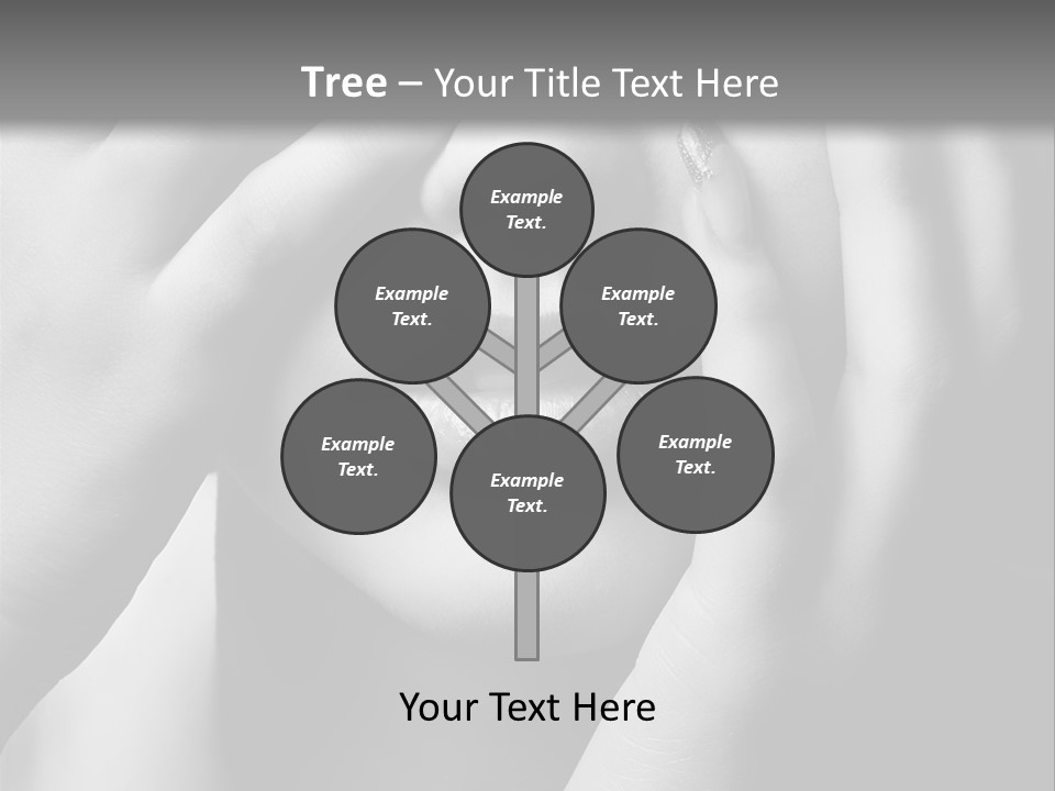 A Woman Covering Her Eyes With Her Hands PowerPoint Template