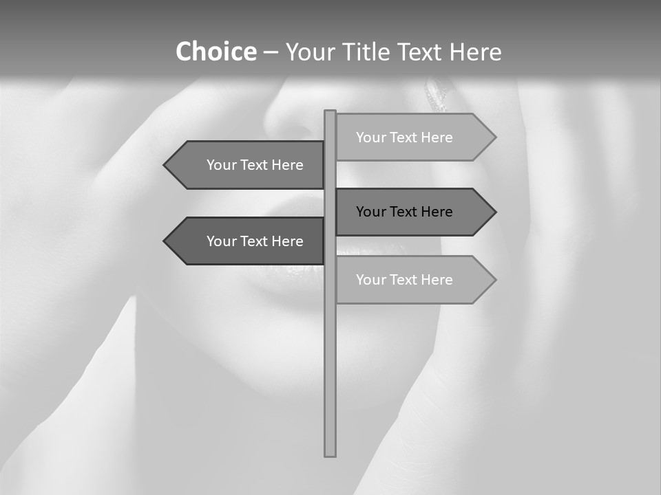 A Woman Covering Her Eyes With Her Hands PowerPoint Template