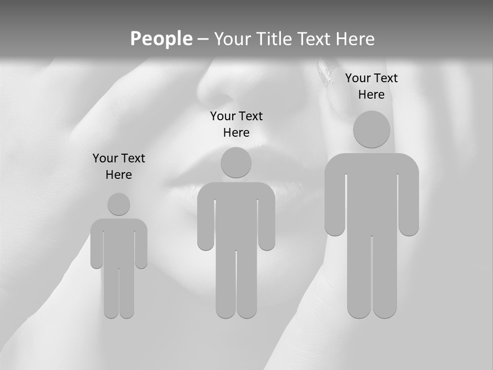 A Woman Covering Her Eyes With Her Hands PowerPoint Template