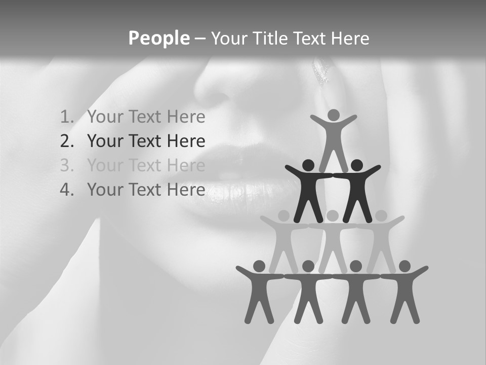 A Woman Covering Her Eyes With Her Hands PowerPoint Template