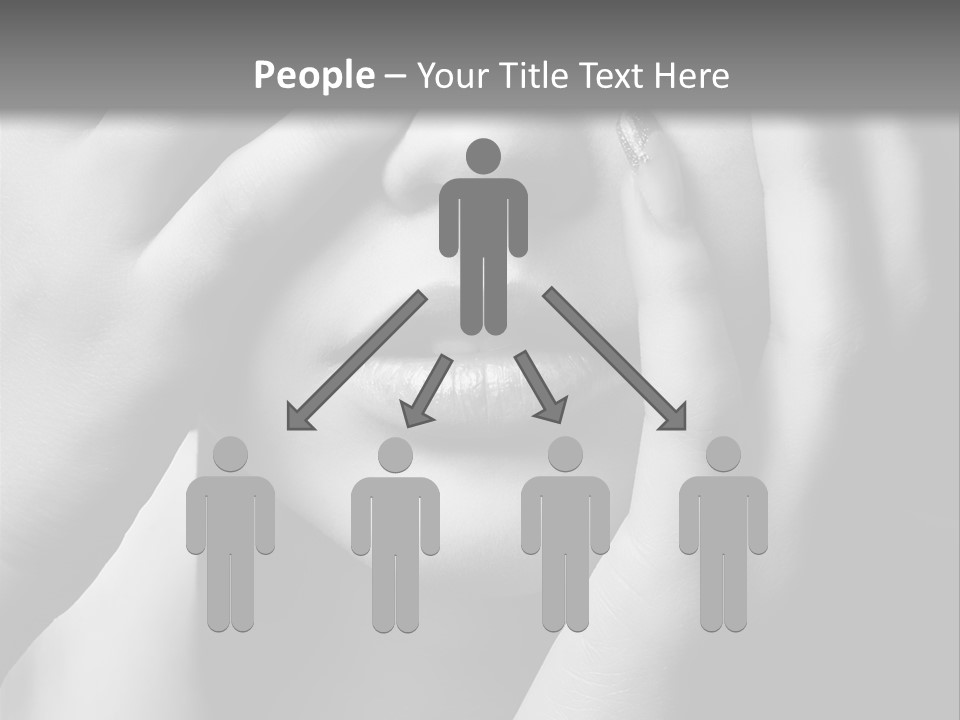 A Woman Covering Her Eyes With Her Hands PowerPoint Template