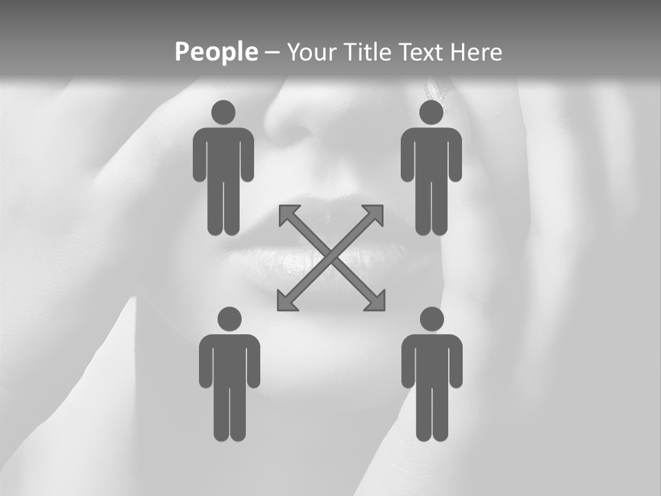 A Woman Covering Her Eyes With Her Hands PowerPoint Template