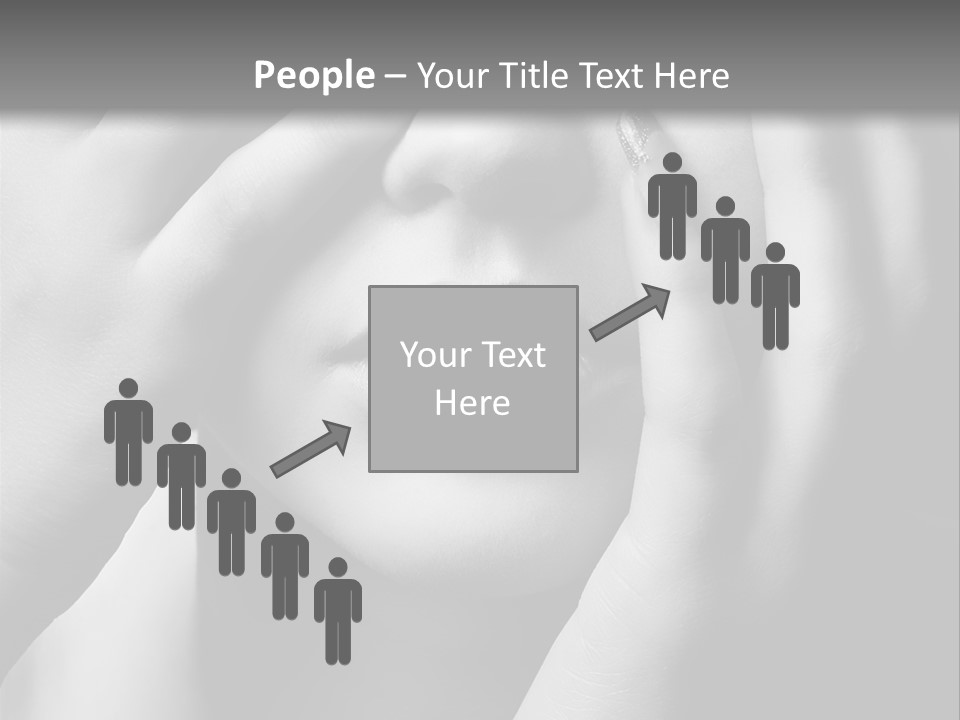 A Woman Covering Her Eyes With Her Hands PowerPoint Template