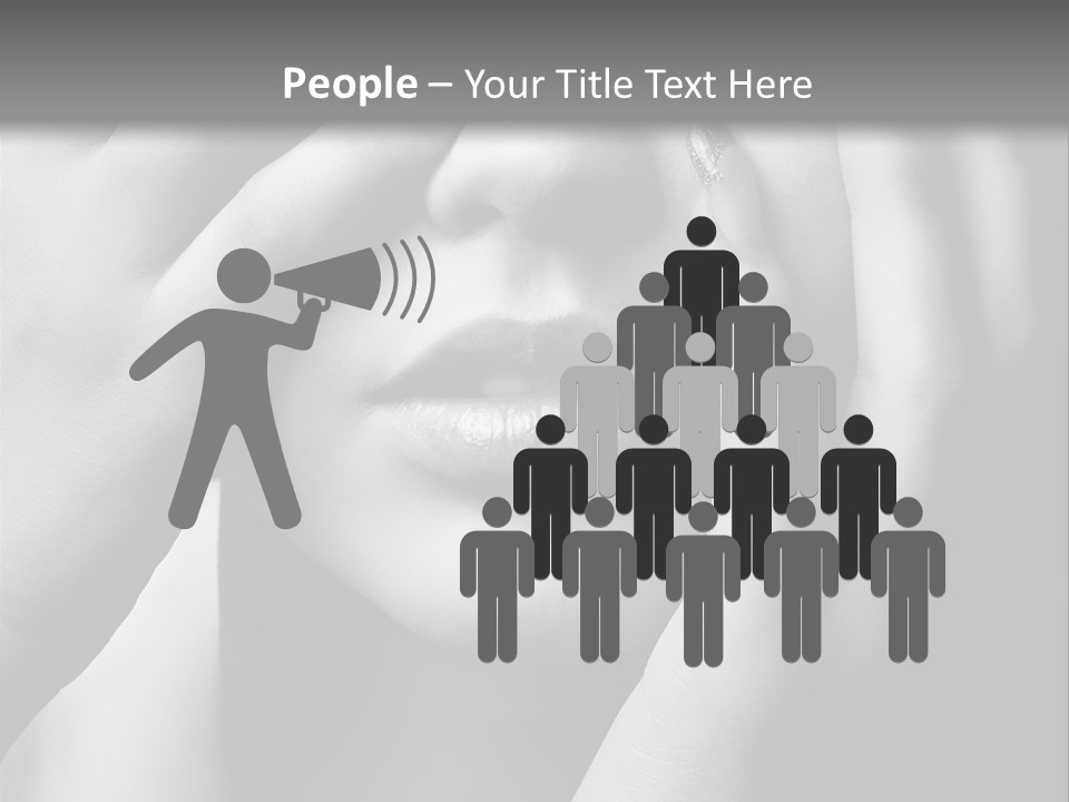 A Woman Covering Her Eyes With Her Hands PowerPoint Template