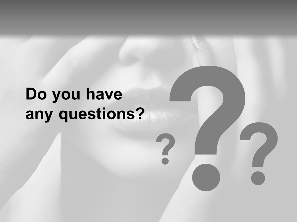 A Woman Covering Her Eyes With Her Hands PowerPoint Template