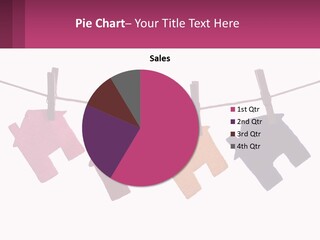 A Line Of Clothes Hanging From A Clothes Line PowerPoint Template