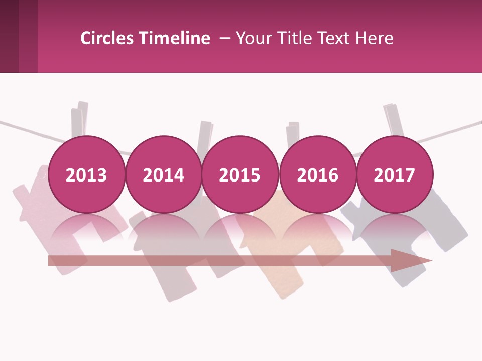 A Line Of Clothes Hanging From A Clothes Line PowerPoint Template