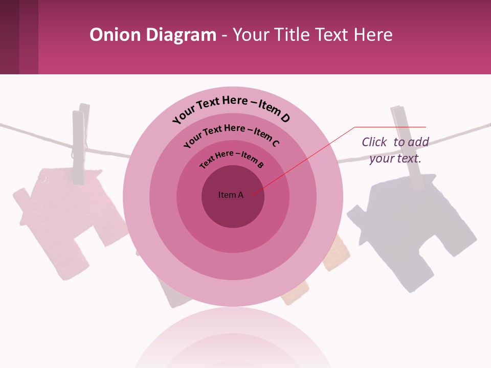 A Line Of Clothes Hanging From A Clothes Line PowerPoint Template