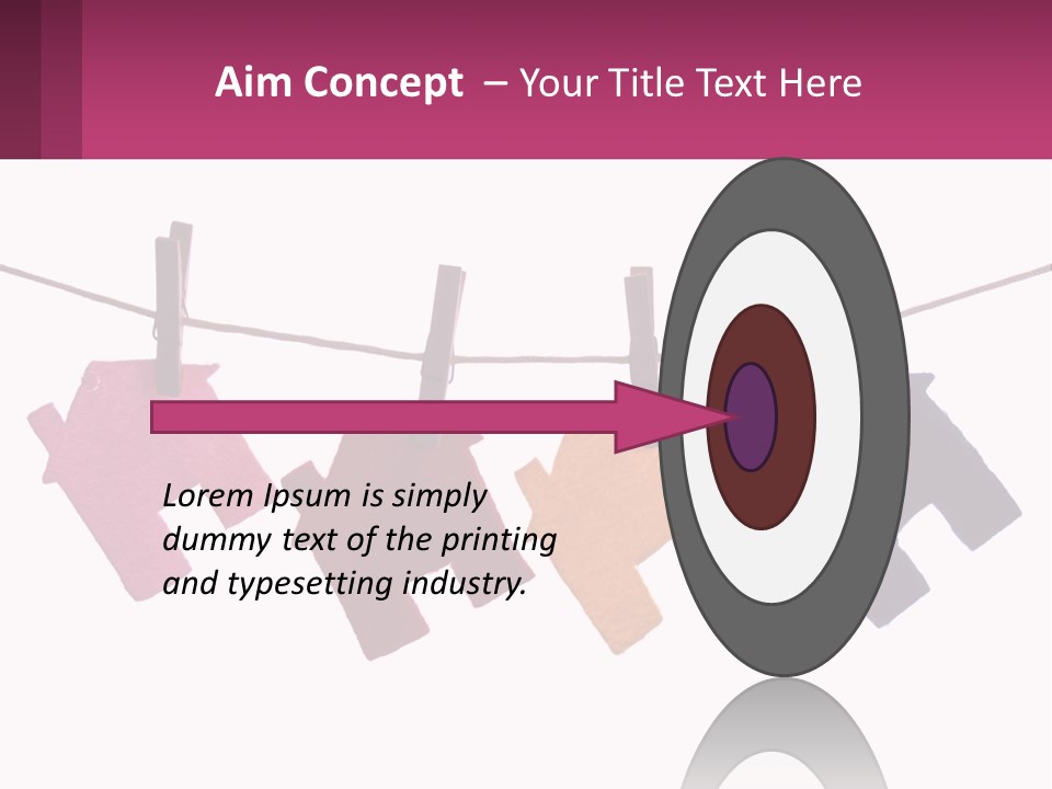 A Line Of Clothes Hanging From A Clothes Line PowerPoint Template