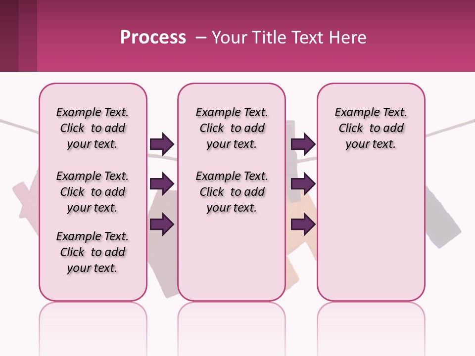 A Line Of Clothes Hanging From A Clothes Line PowerPoint Template