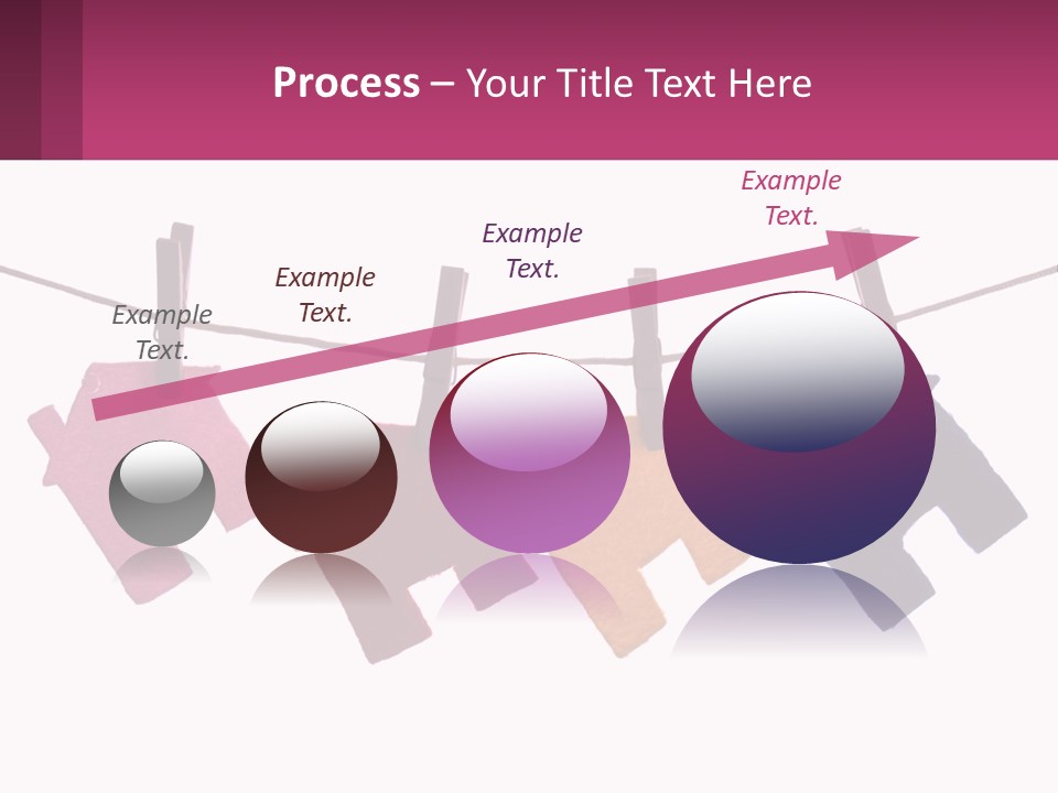 A Line Of Clothes Hanging From A Clothes Line PowerPoint Template