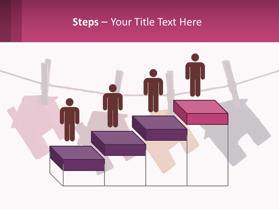 A Line Of Clothes Hanging From A Clothes Line PowerPoint Template